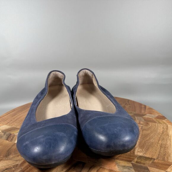 Dansko Lisanne Women’s EU 39 US 8.5-9 Blue Leather Cap Toe Ballet Flats‎ - Picture 2 of 7
